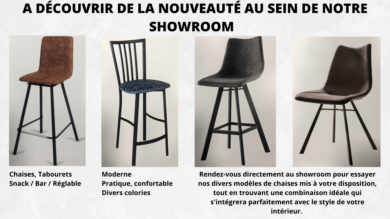 Photo showroom chaises