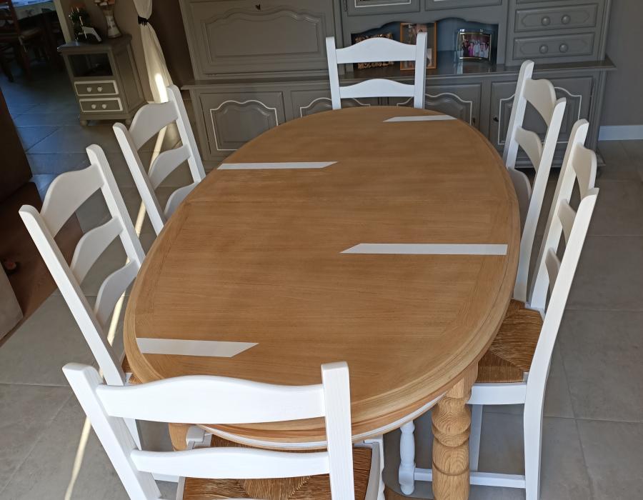 Personnalisation d'une table à Manziat