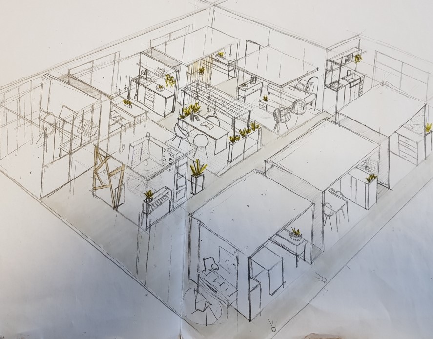 Plan du nouveau showroom à Cras-sur-Reyssouze