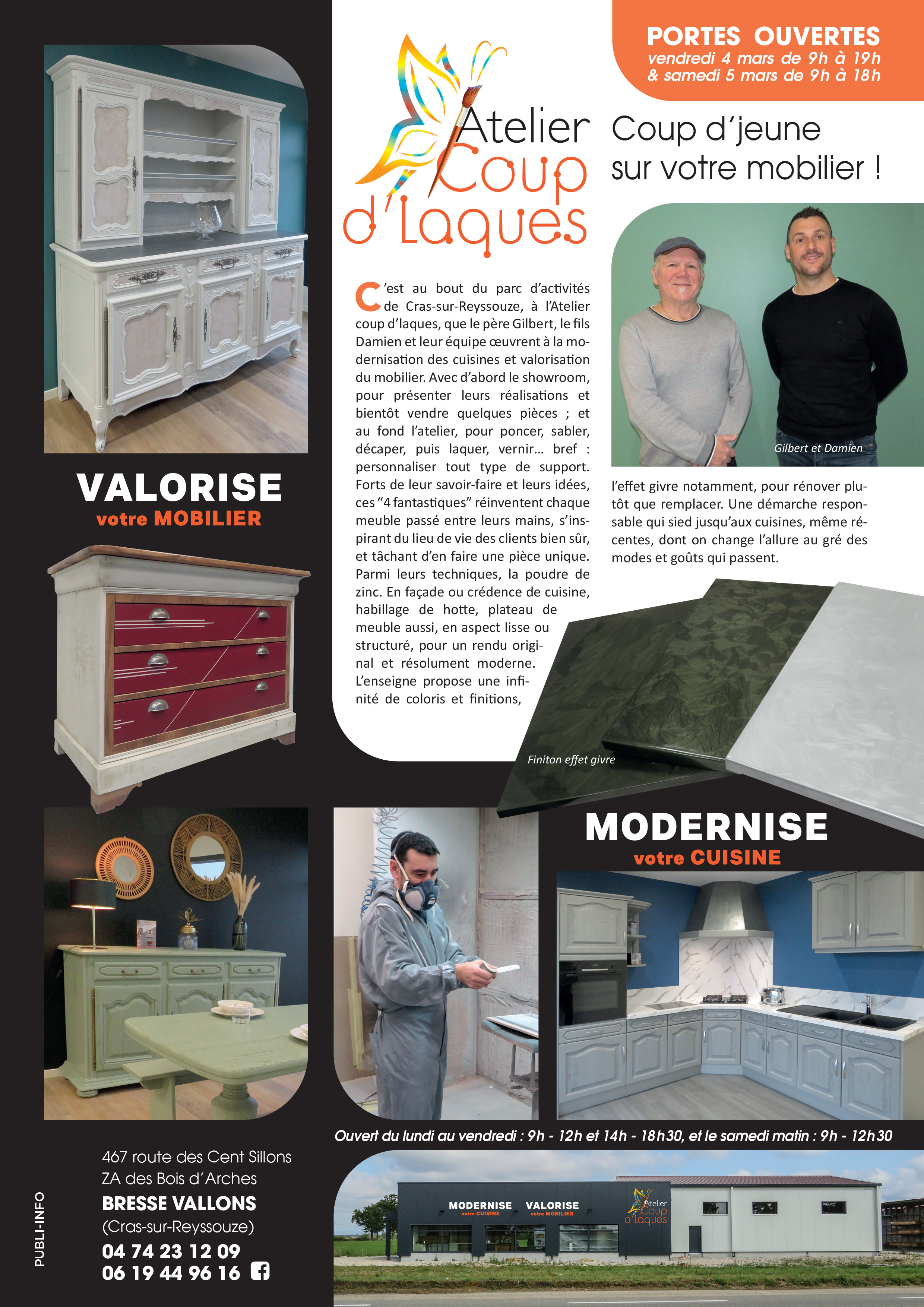 Article du Magville de Bourg en Bresse pour les portes ouvertes du Showroom