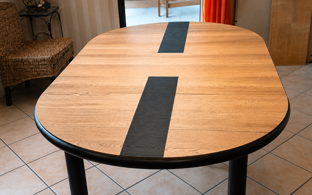 Relooking d’une table à Péronnas