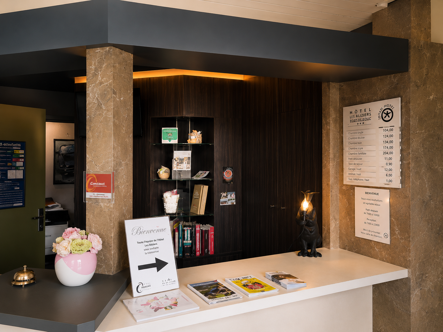 Rénovation d'un comptoir d'hôtel
