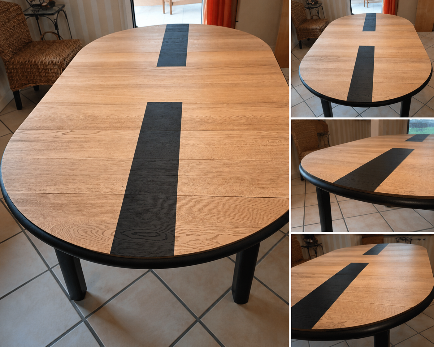 table motifs peints Péronnas
