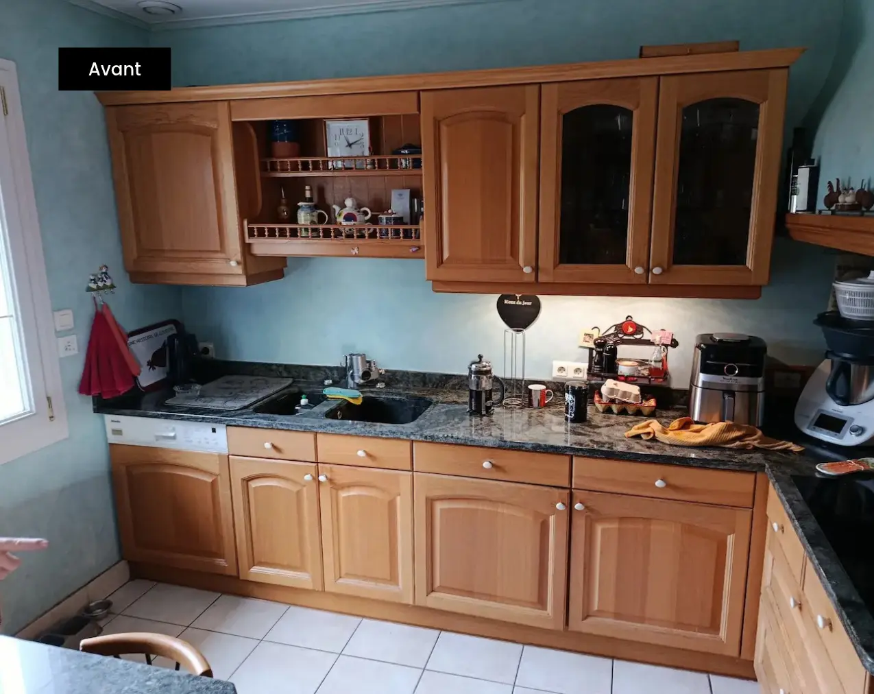 Rénovation d'une cuisine avant relaquage